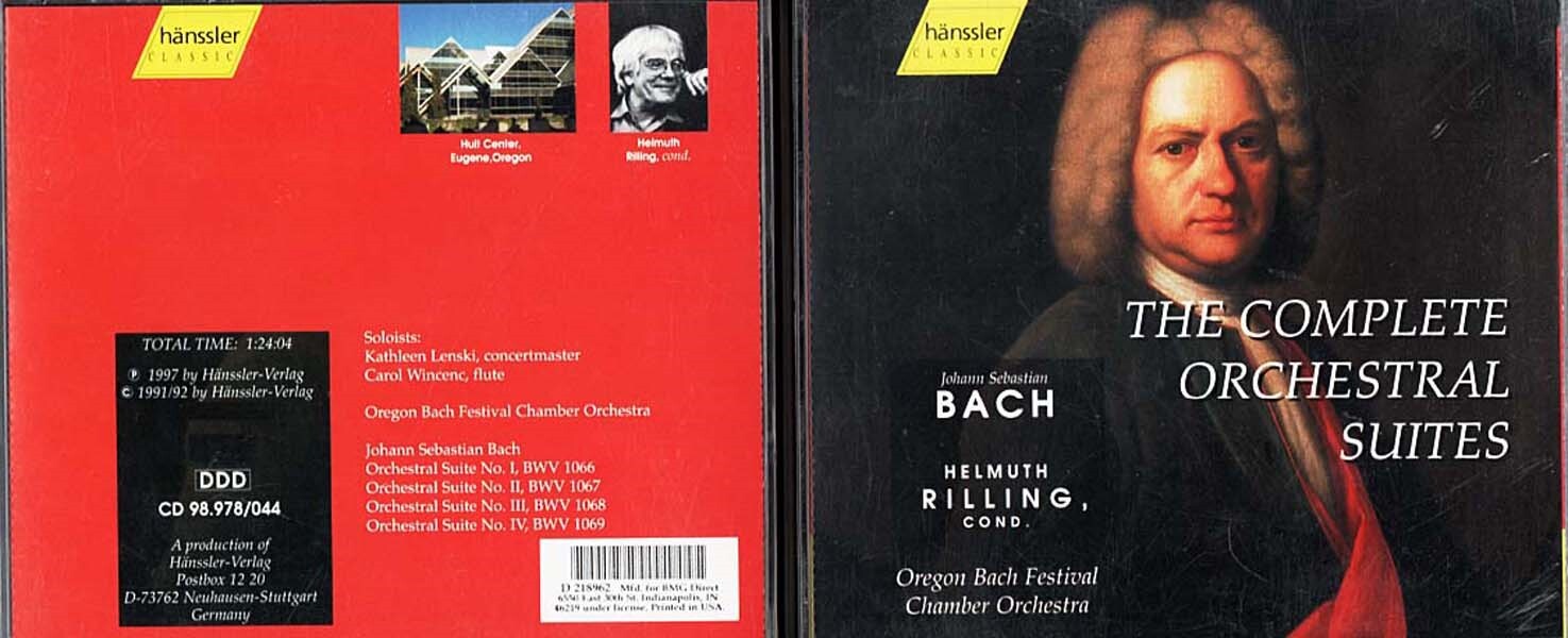 Orchestral Suites ~ Johann Sebastian Bach ~ Classical ~ 2 CDs ~ Good