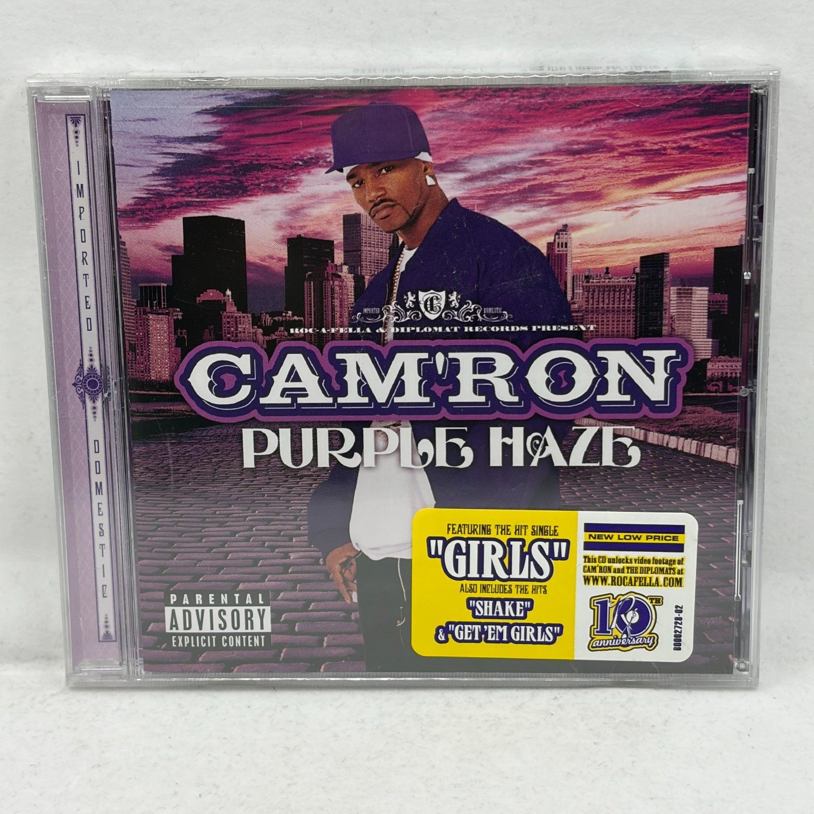 Cam\'ron Purple Haze (CD,  2004) Brand New/Sealed Hype Sticker w/Remainder Punch