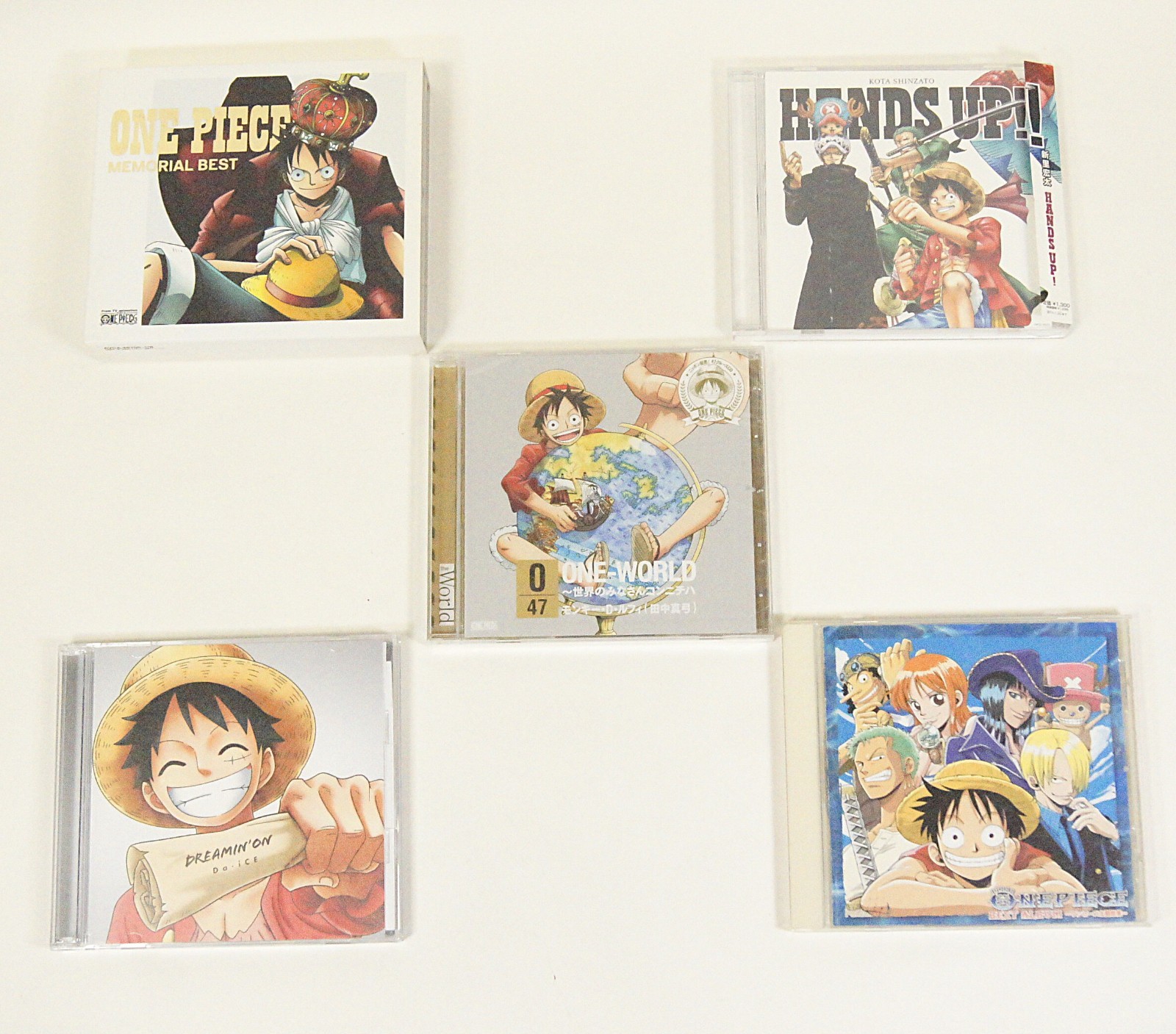ONE PIECE Anime Music CD 5 Disc Set Memorial Best Rare Promo Limited Japan