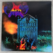 Dark Angel Darkness Descends 2014 High Roller HRR 347 Black Vinyl 1/150 picture