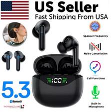 Bluetooth Earbuds Headset 5.3 Wireless Noise Cancelling TWS Trucker Waterproof picture