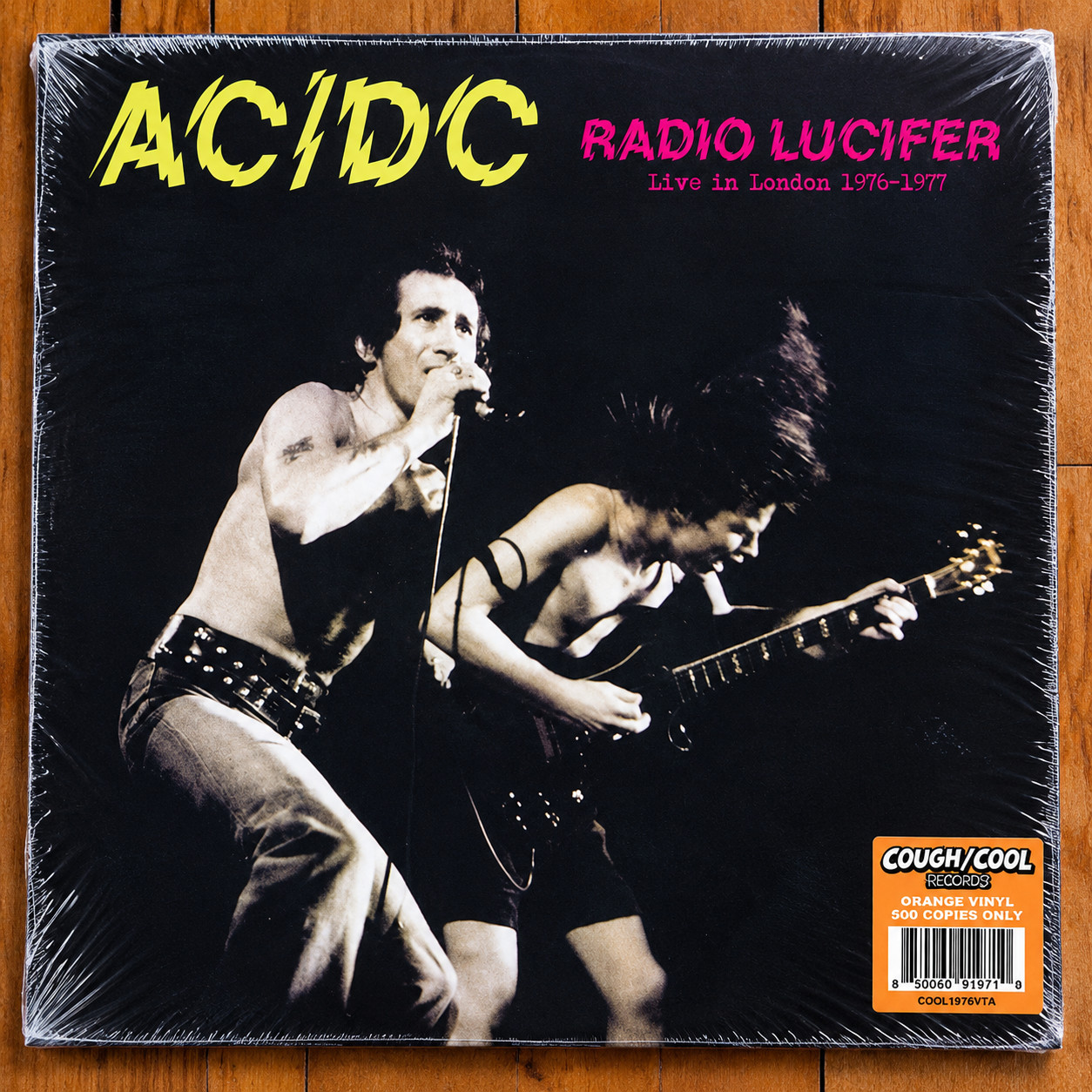 AC/DC Radio Lucifer Live In London 1976-1977 Orange Colored Vinyl LP Bon Scott