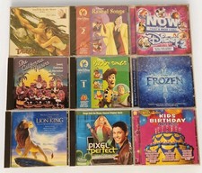 LOT OF 9 WALT DISNEY'S SOUNDTRACK CDS ~ FROZEN LION KING TARZAN RASCAL SONGS NOW picture