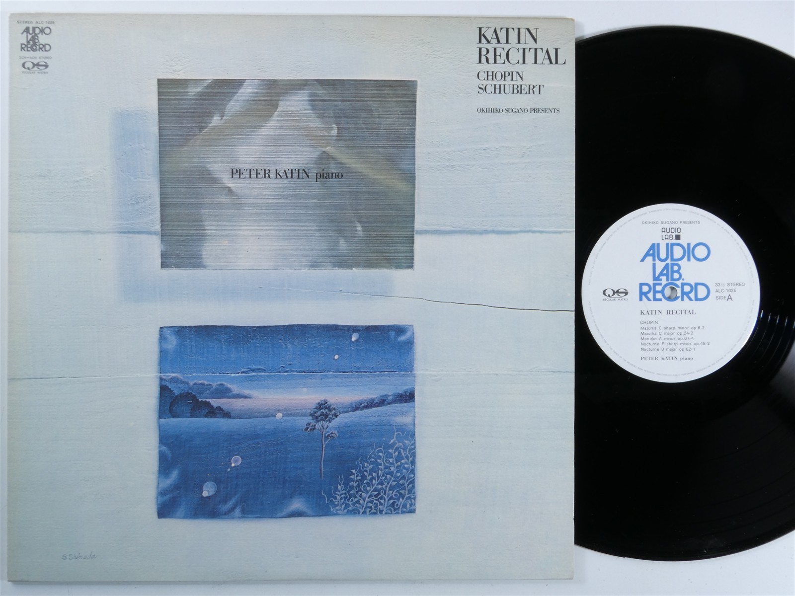 CHOPIN/ SCHUBERT Katin Recital PETER KATIN - AUDIO LAB LP NM quad japan C325 