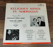 Religious Songs in Norwegian Lutheran Gospel Hour Sacred Records Vintage Vinyl picture