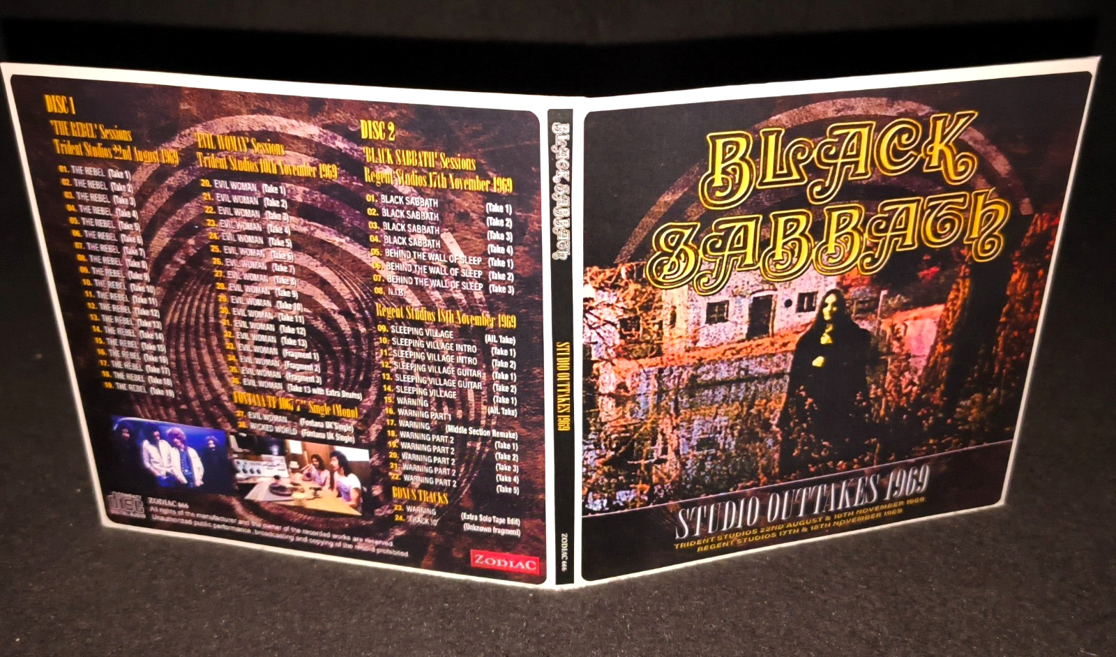 Black Sabbath First Album Outtakes Gate Fold 2CD NEW