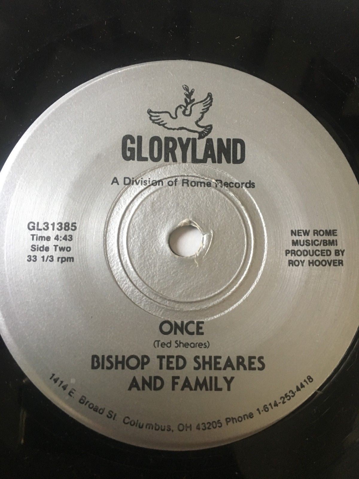 OBSCURE Ohio Modern Deep Soul Gospel 45/ Bishop Ted Sheares & Family 