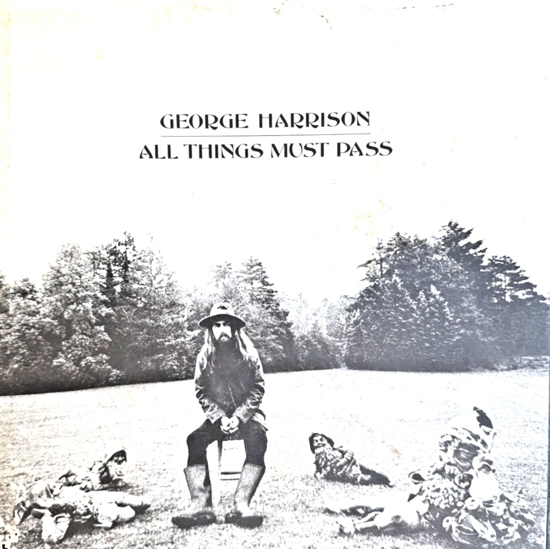 George Harrison - All Things Must Pass 3-LP Apple Records 1970 Press w/ Poster