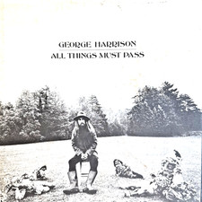 George Harrison - All Things Must Pass 3-LP Apple Records 1970 Press w/ Poster picture