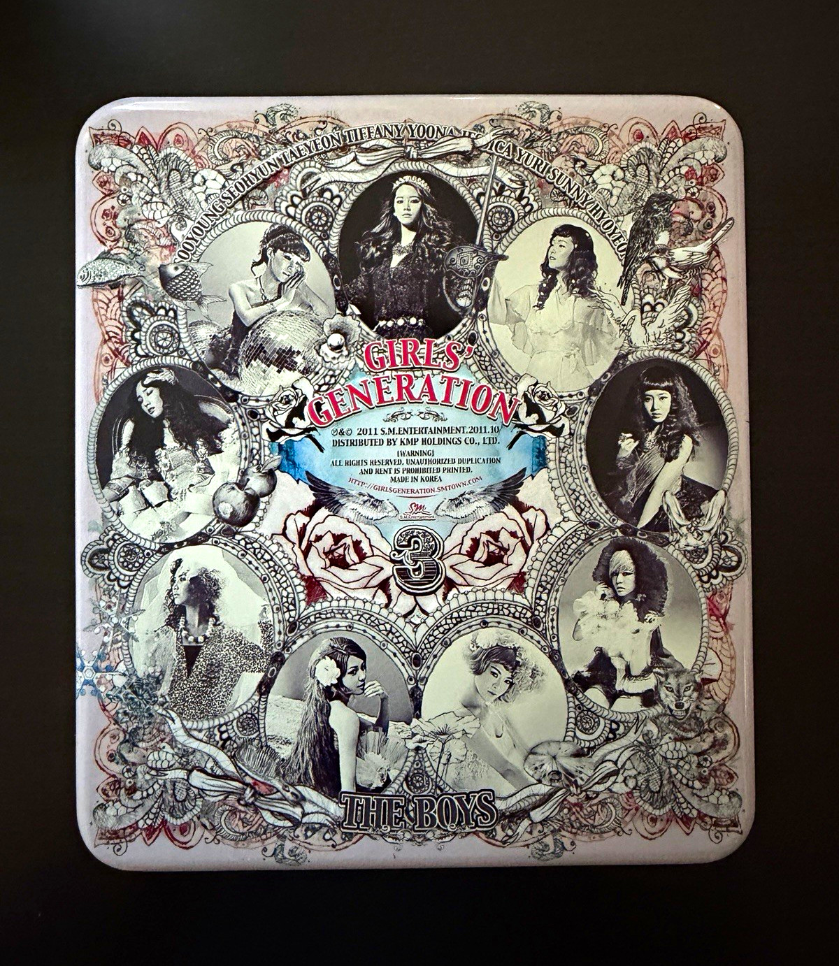 Girls\' Generation SNSD The Boys Album Photocard Tin Case CD