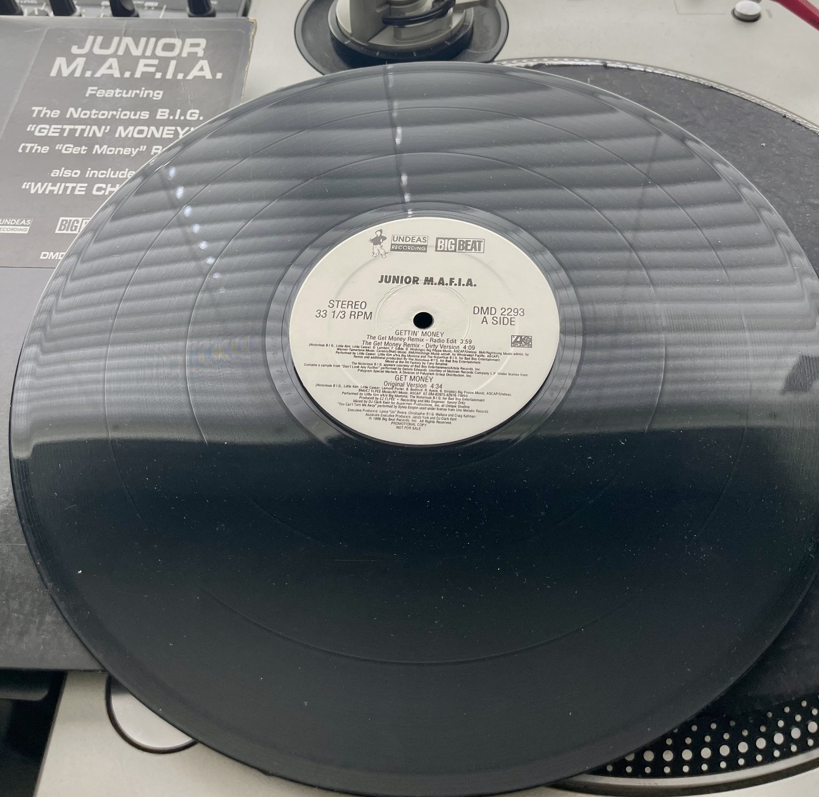 Junior M.A.F.I.A. - Gettin\' Money Rmx OG 1996 Press 12” PROMO In OG Cover VG+/VG