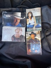 Country Cassette Singles Lot of 4- SEALED-Strait, Rhimes, Chesney & Womack MINT picture