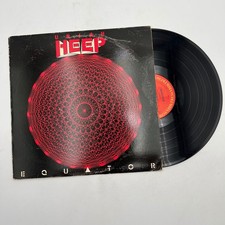 Uriah Heep – Equator LP Record 1985 US Columbia Hard Rock Prog 33 RPM picture