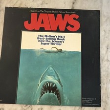Jaws Soundtrack LP Vinyl MCA Records MCA-2148 1975 12
