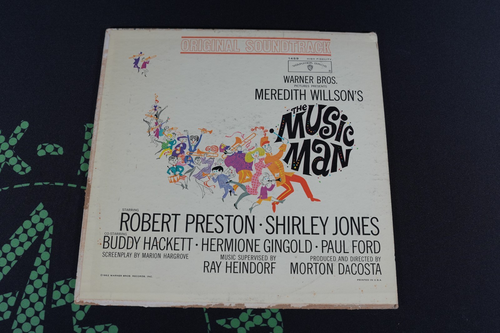 The Music Man Original Film Soundtrack 1962 LP  Vitaphonic Warner Bros B 1459 VG
