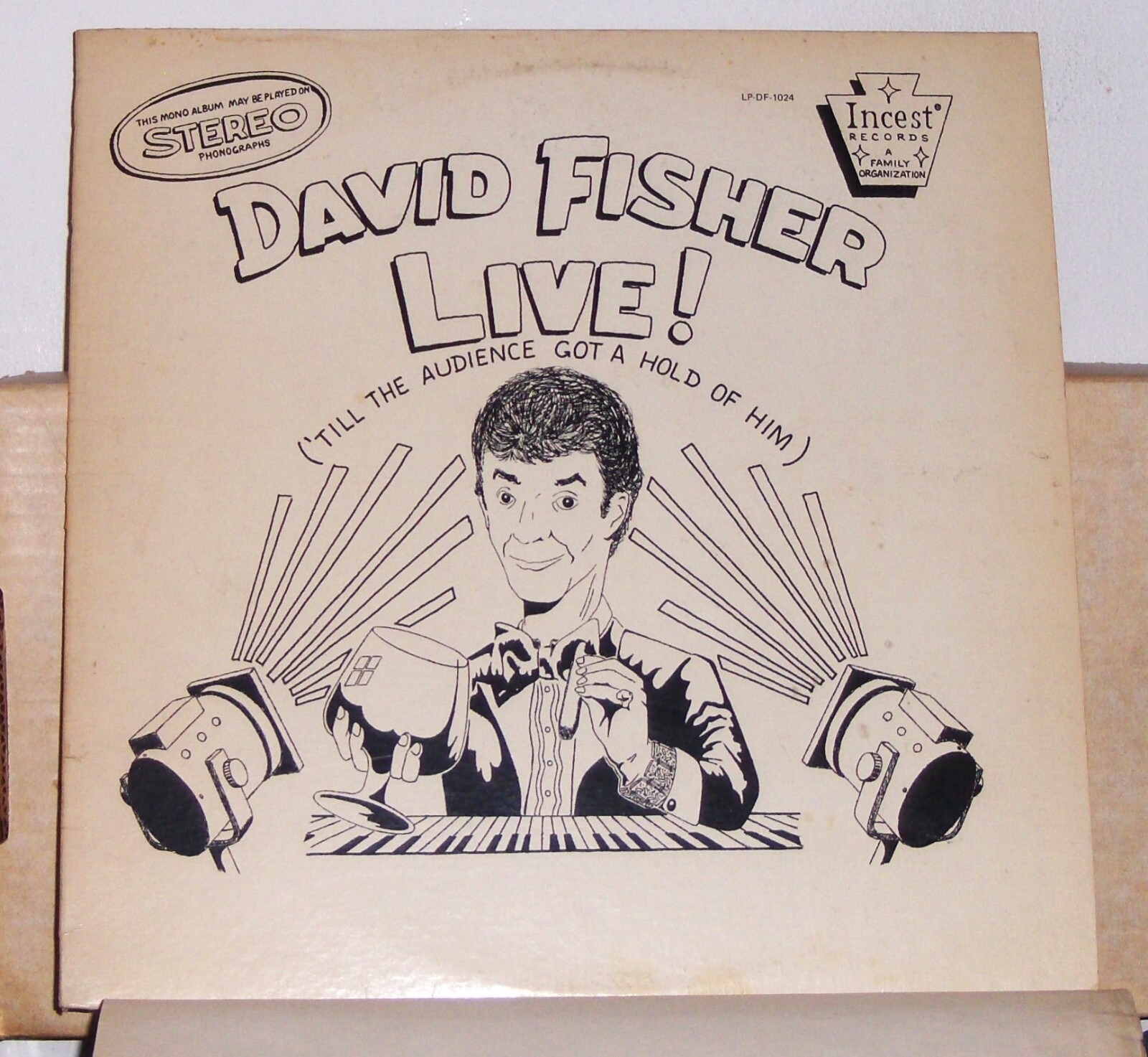 David Fisher - Live Till The Audience Got A Hold Of Him - Vinyl LP Record Album
