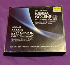 Telarc Beethoven Missa Solemnis/Mozart Mass in C Minor Shaw CD-80150 1988 picture