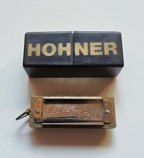 Vintage Hohner Harmonica LITTLE LADY No. 39 with Case Made in Germany Working picture