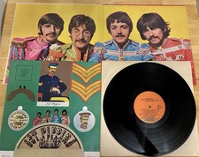 Vtg The Beatles Sgt. Peppers Lonely Hearts Club Band  LP W Insert VG Capitol 67 picture