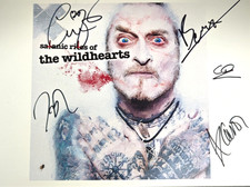 The Wildhearts Hand Signed presentation A4 on glossy print by Band Members picture