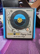 GAMAGO - Vinyl Record Playing Cards (Round) - New Sealed  picture