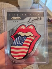 2025 Panini Prizm The Rolling Stones USA International Licks Die-Cut Silver #3 picture