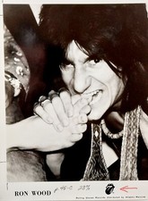 RARE RON WOOD ROLLING STONES Vintage 8x10 Publicity Photo W/Editor Markings picture