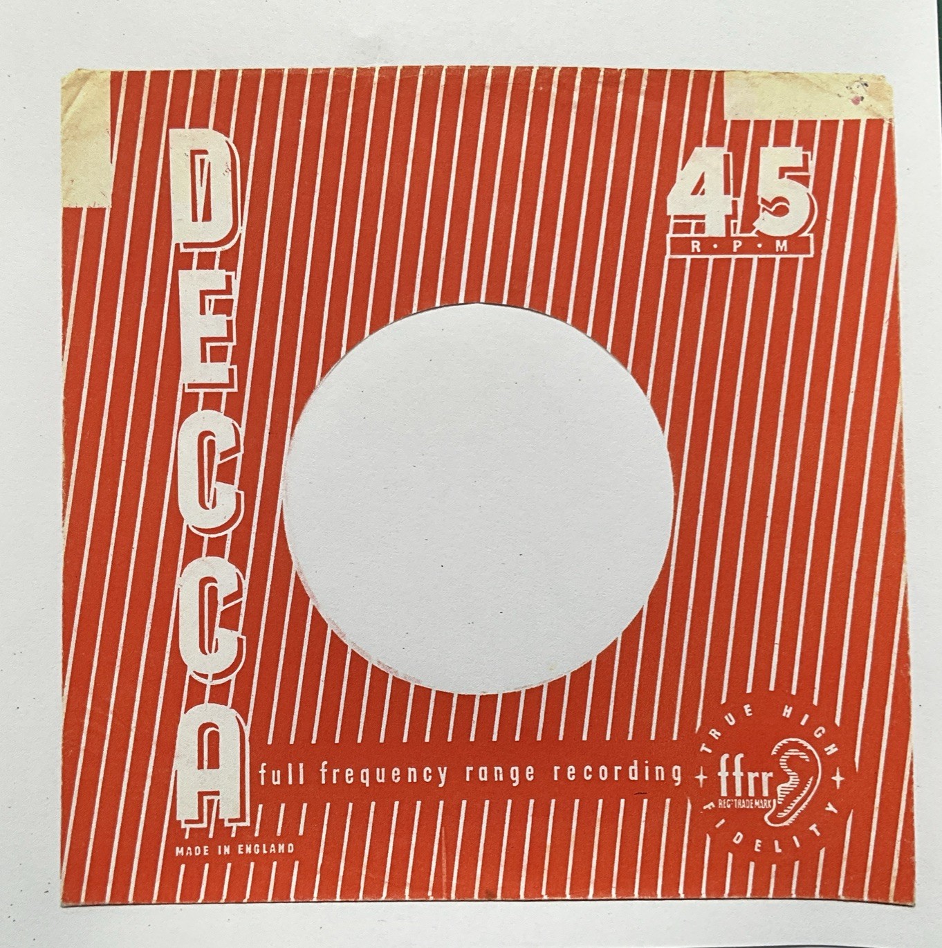 S48 Ten Replica/Copies  Of Original Used Decca Label, Company Record Sleeves
