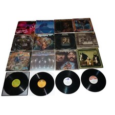 Vintage Classic Rock Vinyl Record Lot 16pc Jethro Tull Elton John Kansas LPs picture