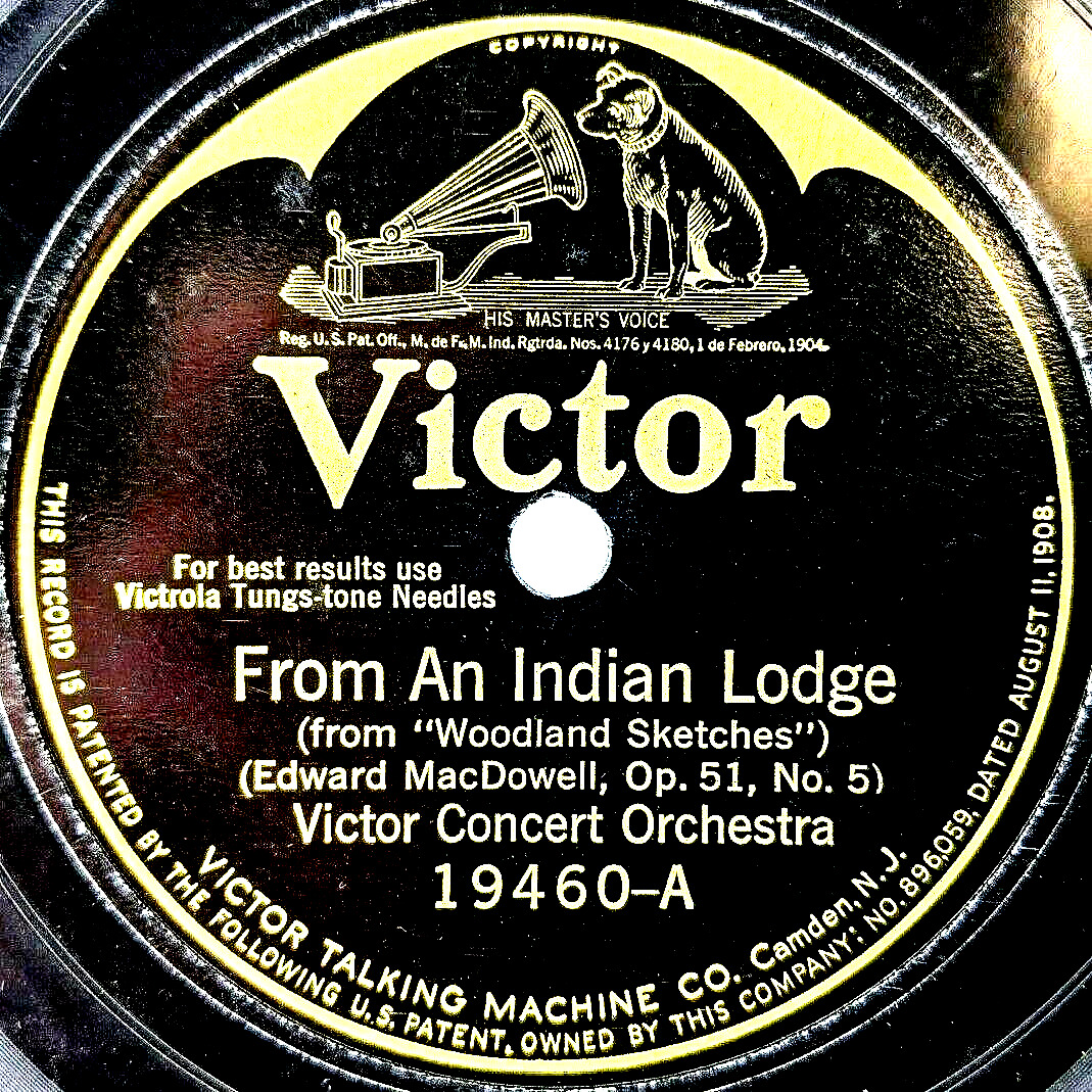 1925 Edward MacDowell Woodland Sketches Victor 78RPM Indian Lodge / Love Song A3