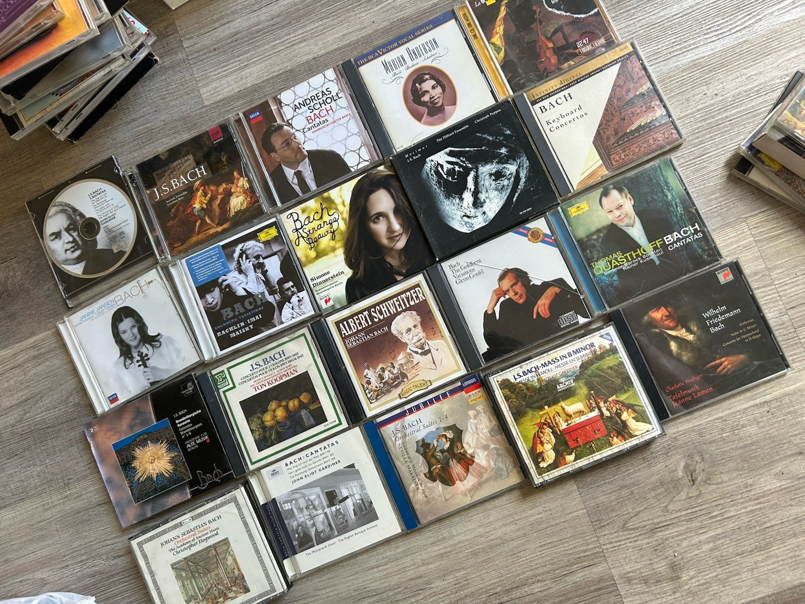 22 CD Lot JS Bach Classical CD Glenn Gould Gardiner Marriner Box Set  