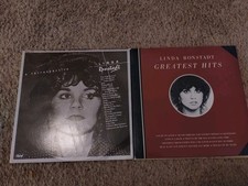 2 Linda Ronstadt Greatest Hits & A Retrospective LP 7E-1092 & Skbb-11629 picture