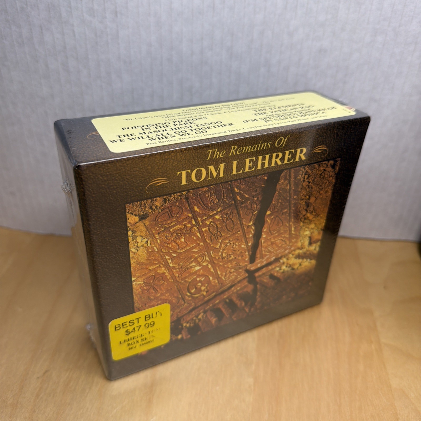 Remains of Tom Lehrer by Tom Lehrer (CD, 2000) 3-Disc Box Set BRAND NEW SEALED