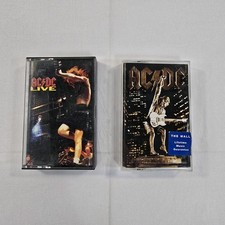 ​Lot of 2 AC/DC Cassette Tapes - AC/DC Live (1992) & Stiff Upper Lip (2000) Rock picture