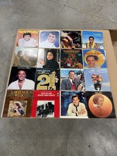 Lot of 16 Vintage Vinyl LP Records Paul Anka Streisand Dean Martin Gene Pitney picture