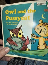 Vintage OWL and the PUSSYCAT Peter Pan 45 rpm Record w/ Sleeve 657 picture