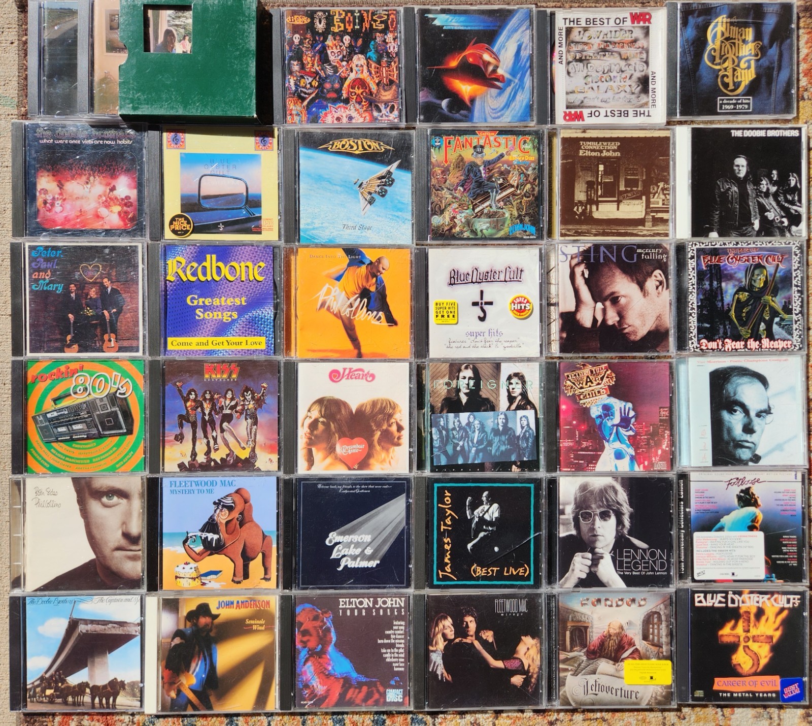 Lot of 36 Classic Rock CDs Pink Floyd KISS Blue Oyster Cult Oingo Boingo Elton
