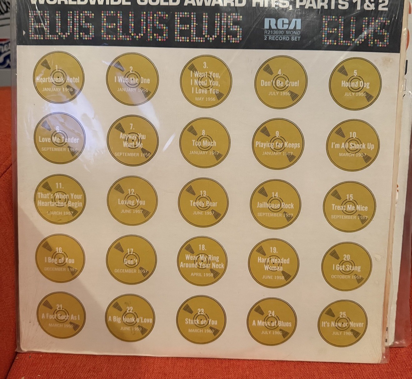 Elvis Presley - Worldwide Gold Award Hits 1&2 - RCA R213690 2LP Mono SEALED 1974