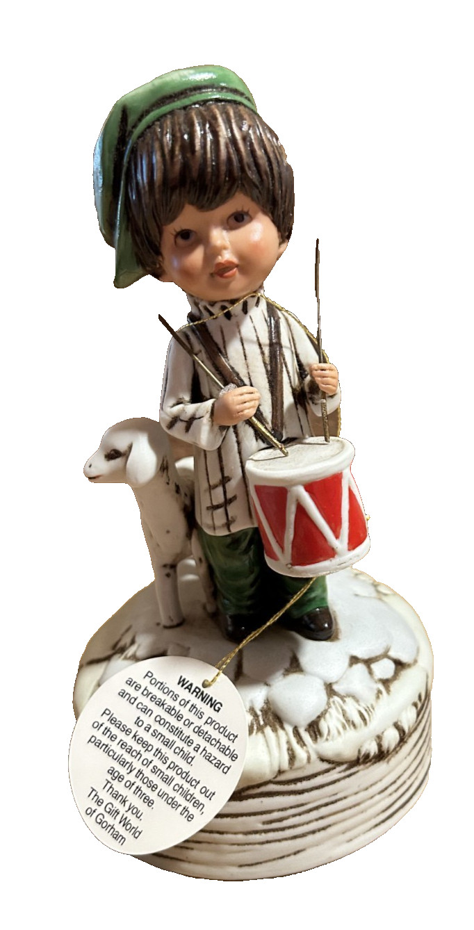 Vtg Music Box Gorham Moppets Little Drummer Boy NOT working but no chips