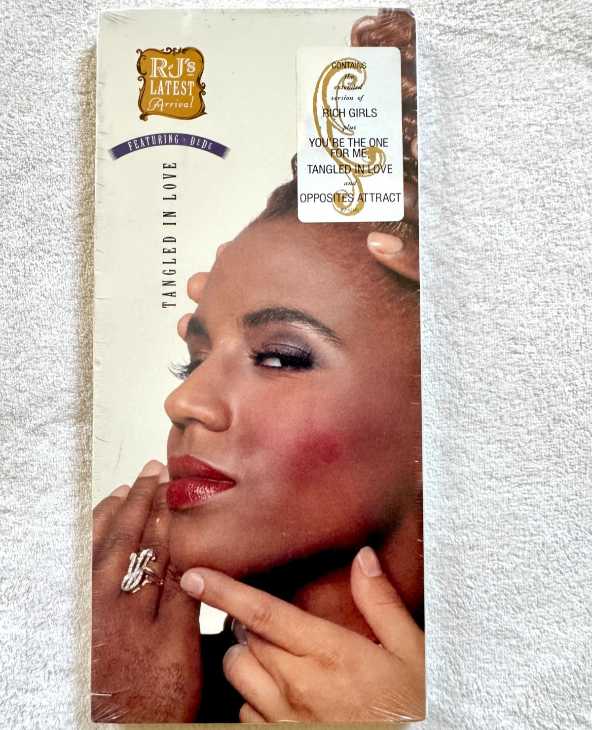 RJ\'s LATEST ARRIVAL CD SEALED LONGBOX TANGLED IN LOVE  PROMO HYPE FEATURING DEDE
