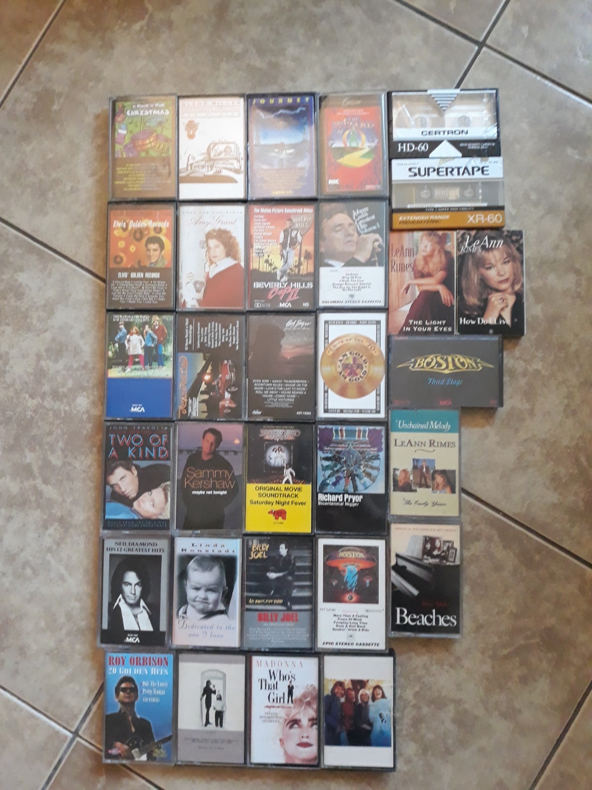  LOT OF VINTAGE MUSIC CASSETTE TAPES--31 TOTAL -- A GOOD ASSORTMENT--