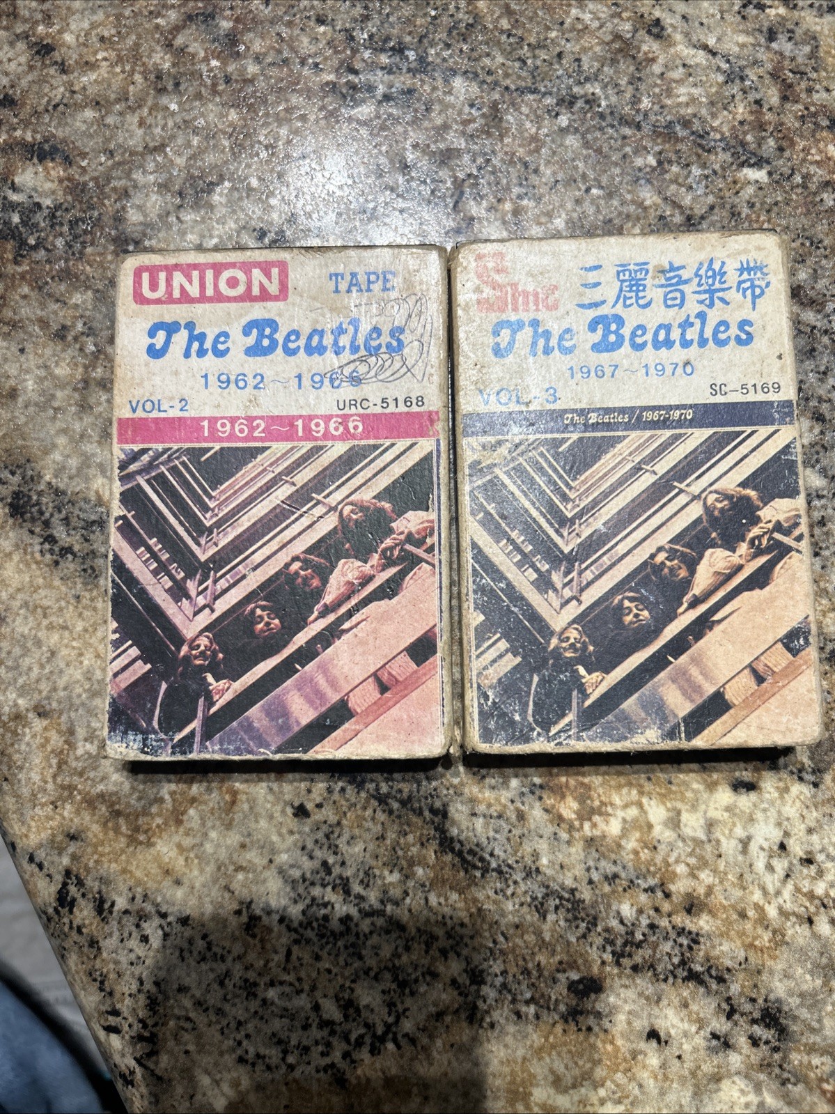 2 BEATLES Vintage Rare Smc/Union Cassette Tapes. 1967-1970 1962-1966 Vol 2,3