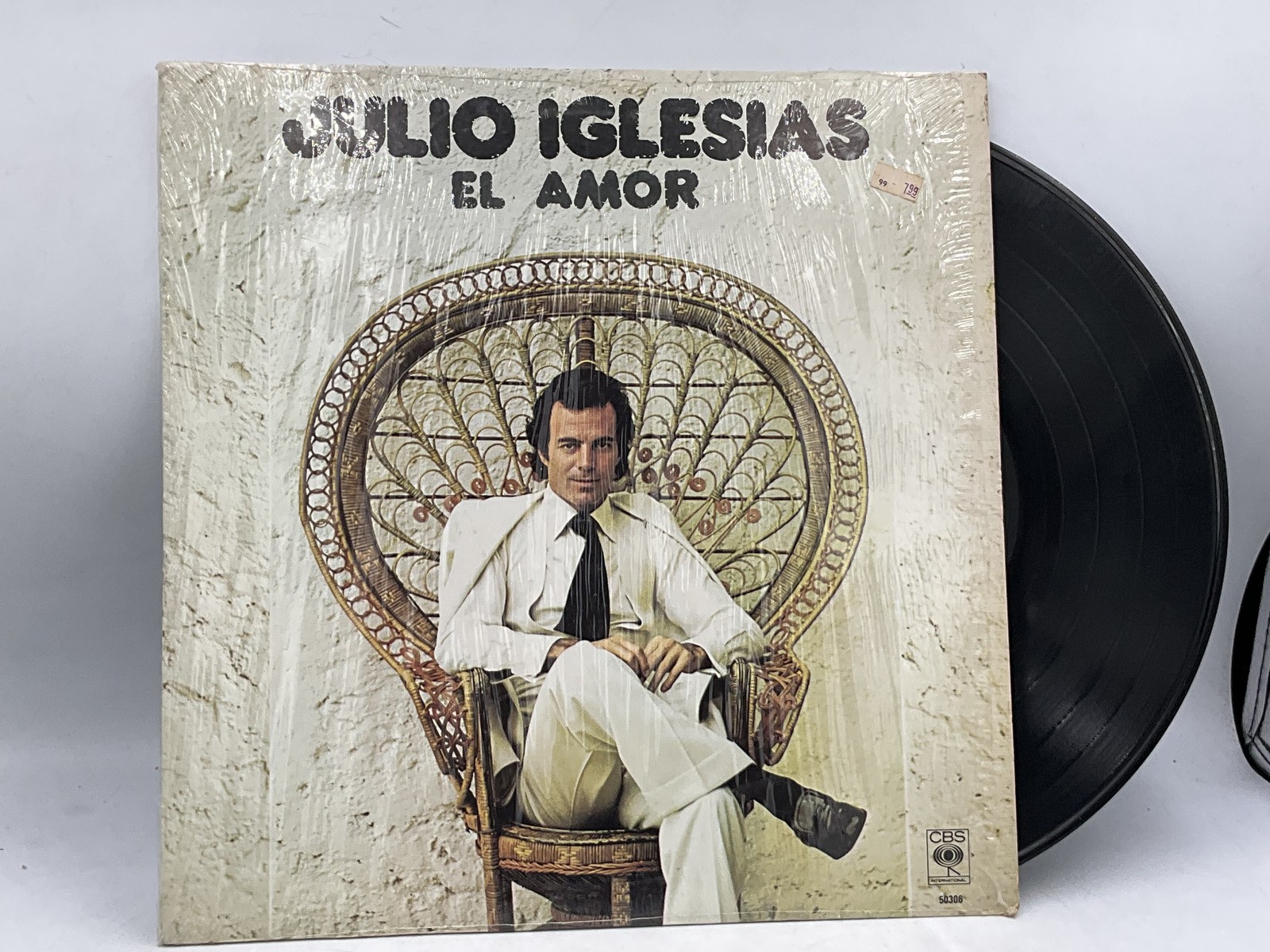 Vintage Julio Iglesias AM 12in Black Vinyl LP CBS Records 33RPM Latin Pop