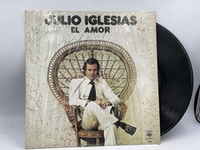 Vintage Julio Iglesias AM 12in Black Vinyl LP CBS Records 33RPM Latin Pop picture