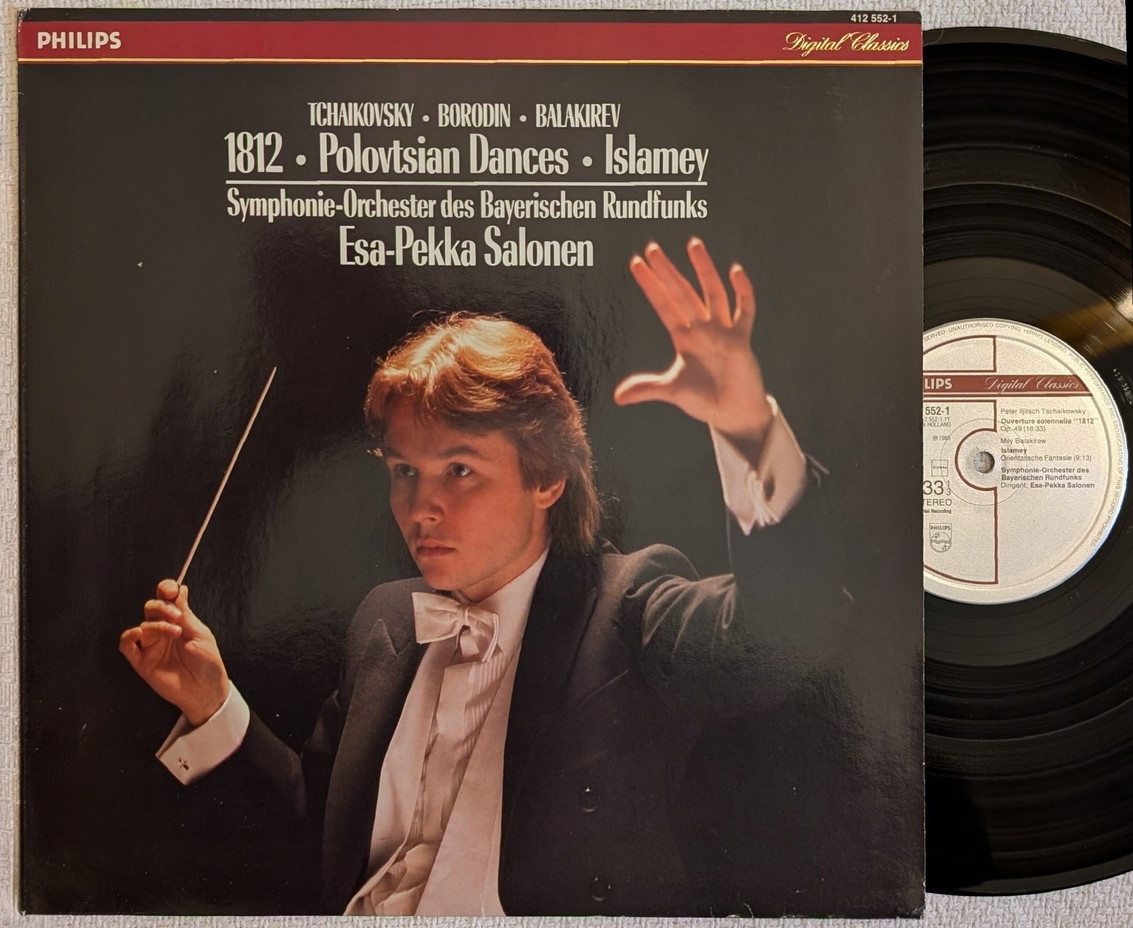 Philips Digital 412 552-1 Tchaikovsky 1812 Borodin POLOVTSIAN DANCES Salonen LP