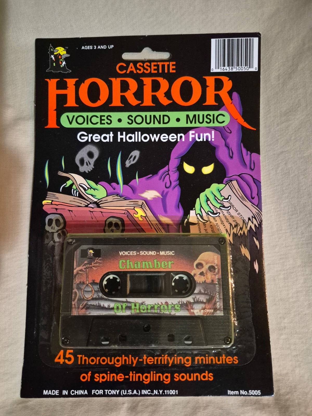 RARE Vintage HALLOWEEN Chamber of Horrors Cassette Tape Voices Sound Music