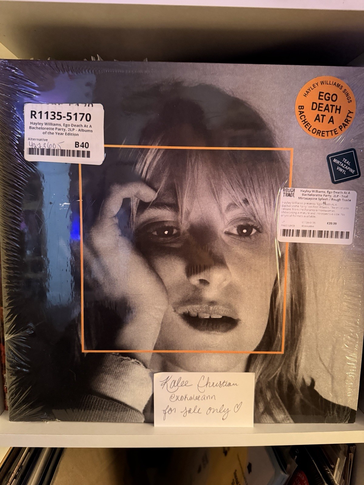 HAYLEY WILLIAMS Ego Death / Rough Trade Album of the Year Pressing / LIMITED 1K