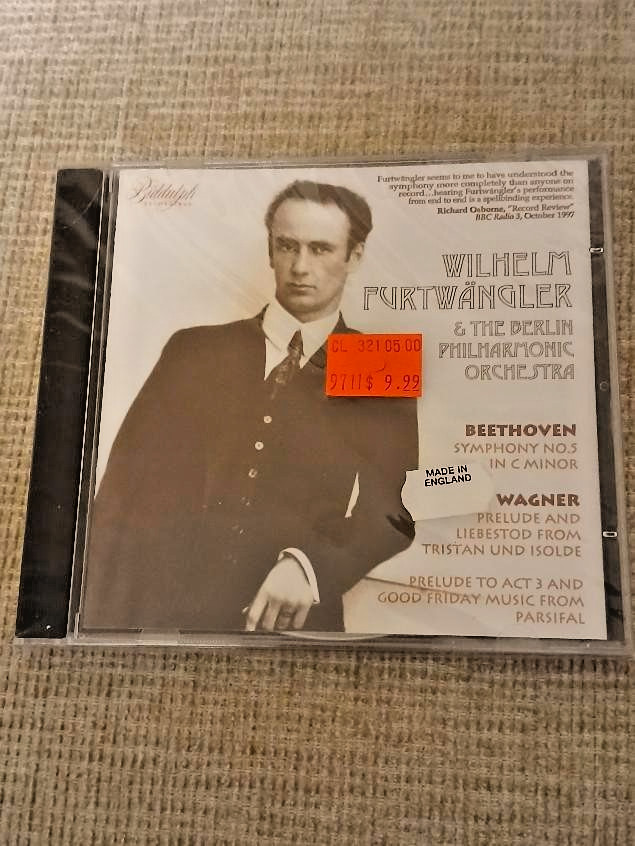 Wilhelm Furtwangler: Beethoven Symphony No. 5 & Wagner Prelude CD - New/Sealed