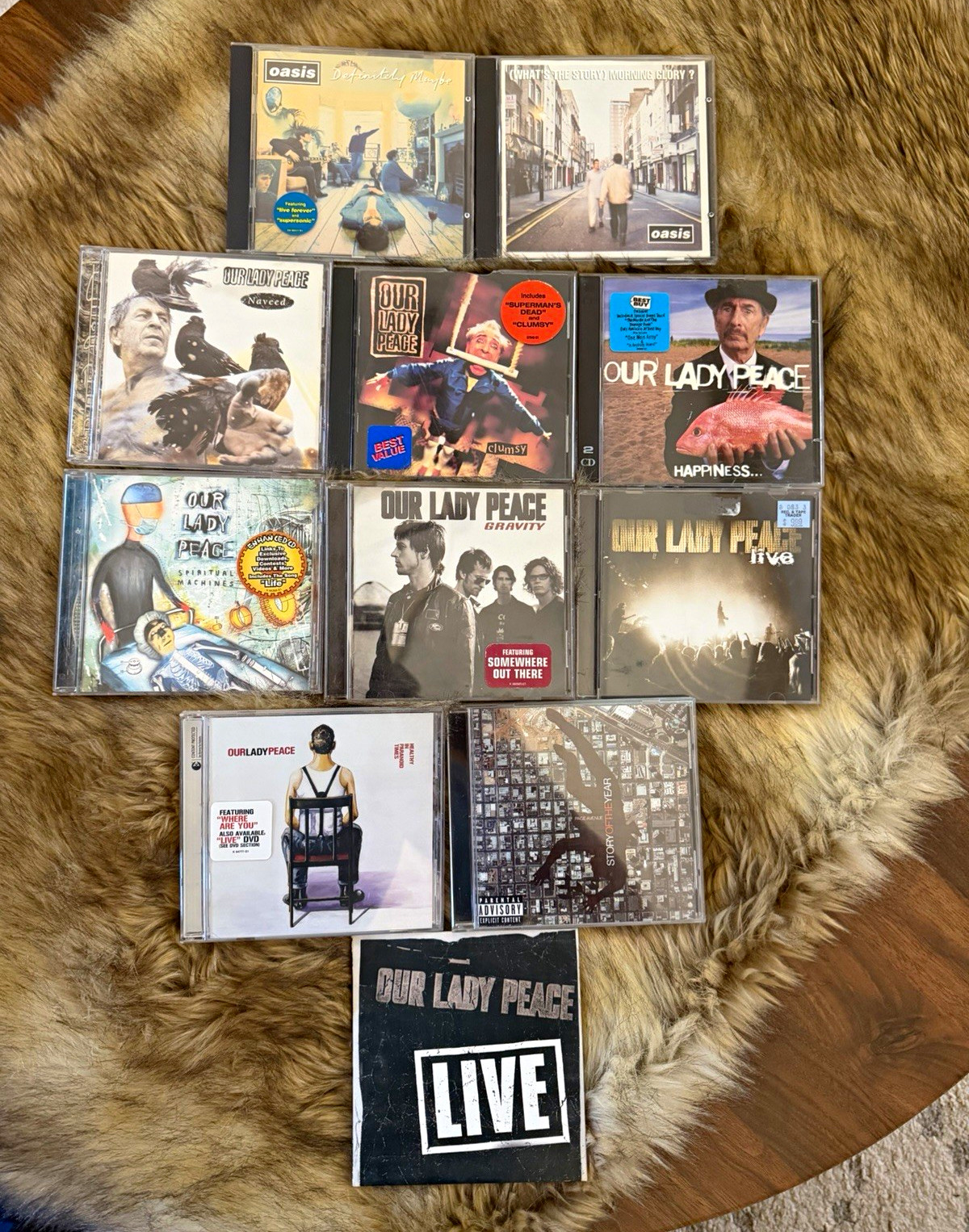 Alternative Rock CD Lot of 10 Oasis/Our Lady Peace/Story of the Year