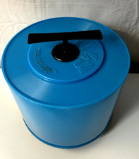 Vintage Hartzell Custom Products TOTE 45 RPM Record Holder Spindle Blue Black picture